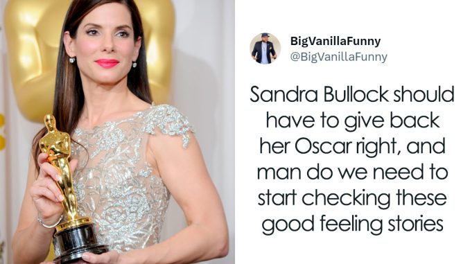 People Are Demanding Sandra Bullock Lose Her Oscar For ‘Blind Side’ Amid Michael Oher Lawsuit