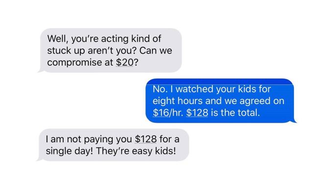 45 Posts From Out-Of-Touch Parents Offering Insultingly Low Pay To Watch Their Little Kids