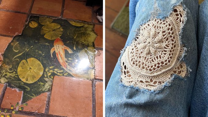 “Visible Mending”: 50 Times Folks Didn’t Give Up On Their Favorite Things And Made Them Even Better (New Pics)