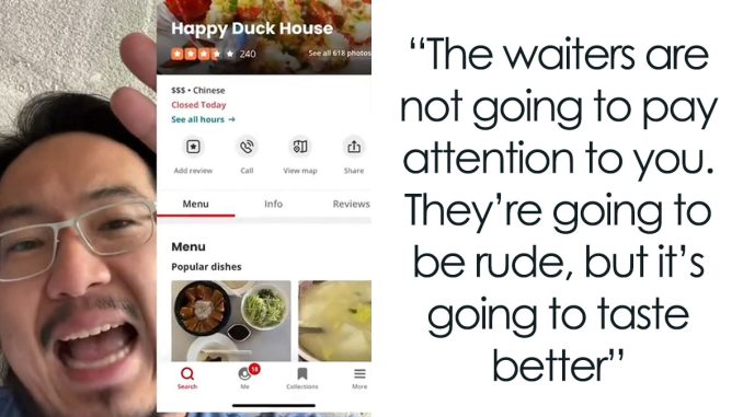 “Too Many White People Like It”: Guy Shares His Secret To Finding A Good Chinese Restaurant