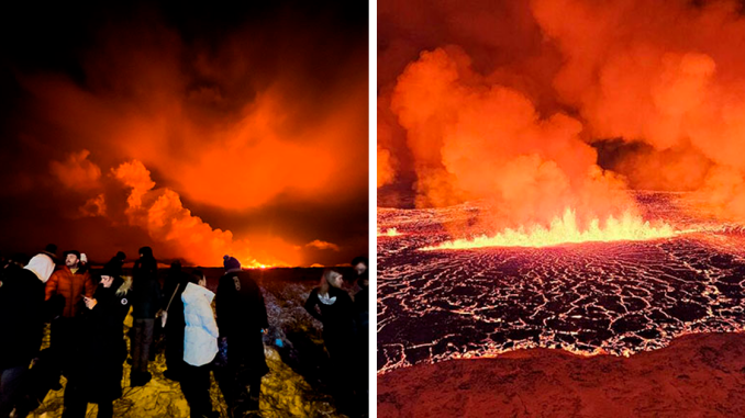 Volcano Erupts In Iceland’s Reykjanes Peninsula After Weeks Of Seismic Activity
