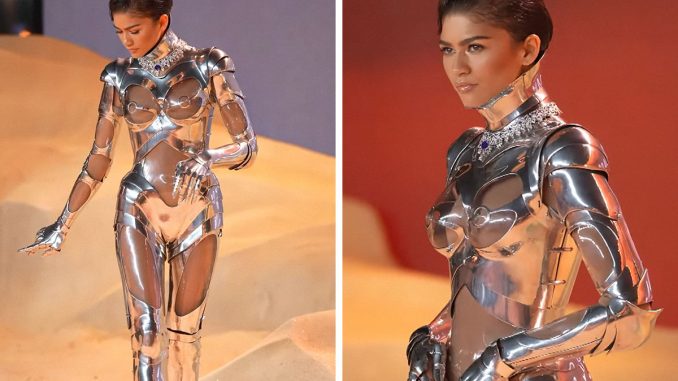 Zendaya Goes Viral After Wearing A Revealing Robot Suit To The ‘Dune: Part Two’ Premiere