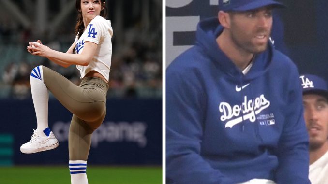 Dodgers Baseball Players Left Smitten Over Korean Actress’ First Pitch At A Game In Seoul