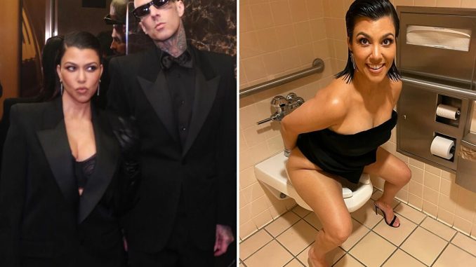 Travis Barker Wraps Up Birthday Tribute To Kourtney Kardashian With Photo Of Her On The Toilet