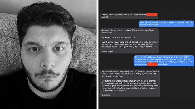 A “Recruiter Horror Story” Goes Viral After Man Berates Candidate Over Interview Time Confusion