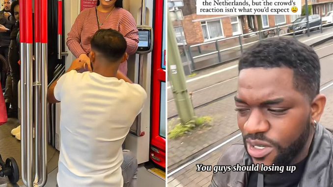 Man’s Public Proposal Goes Viral After The Crowd Awkwardly Ignores It