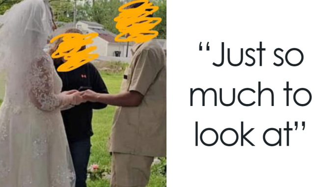 Groom’s “Prison Suit” Is Just The Tip Of The Iceberg In This Brutally Roasted Wedding Pic
