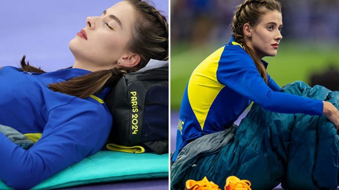 Yaroslava Mahuchikh’s Bizarre Relaxation Technique Stuns Olympic Viewers