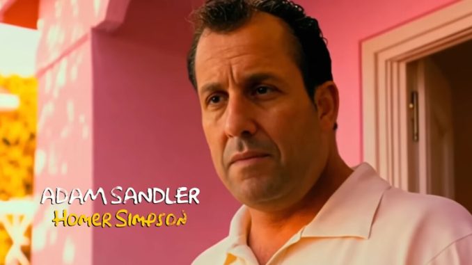 Adam Sandler Plays Homer Simpson In Star-Studded Concept Trailer