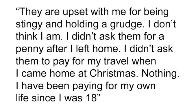 Parents Say They’re “Not Obligated” To Give Child Money, Get A Taste Of Karma Years Later