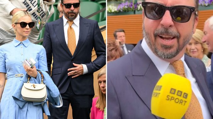 Dave Grohl’s “Rude” Interview At Wimbledon Resurfaces, People Mock His Behavior Amid Baby Scandal