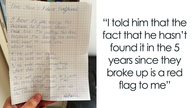 Woman Rethinks Her Relationship After She Finds A Note From BF’s Ex In Their Home