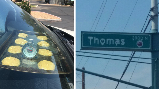 Temperatures In Arizona Are So High Right Now That People Are Posting Pics Of Things Melting