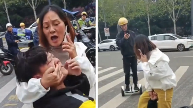 “Outrageous!”: Woman Brutally Kicks And Slaps Delivery Man For Giving Her Road Safety Advice