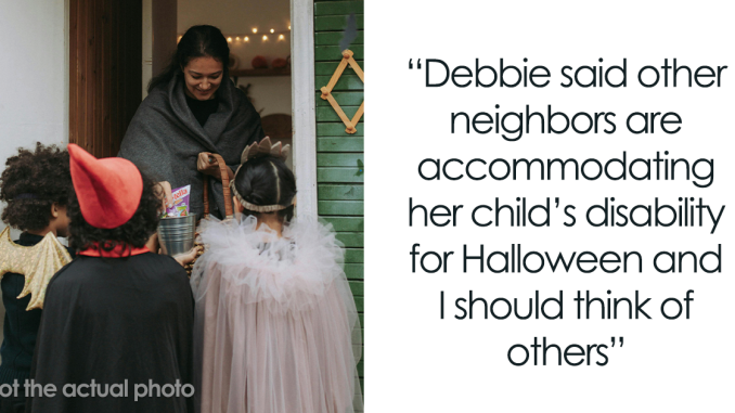 Woman Outraged After Neighbor Refuses To Offer Special Treats To Her Disabled Son On Halloween