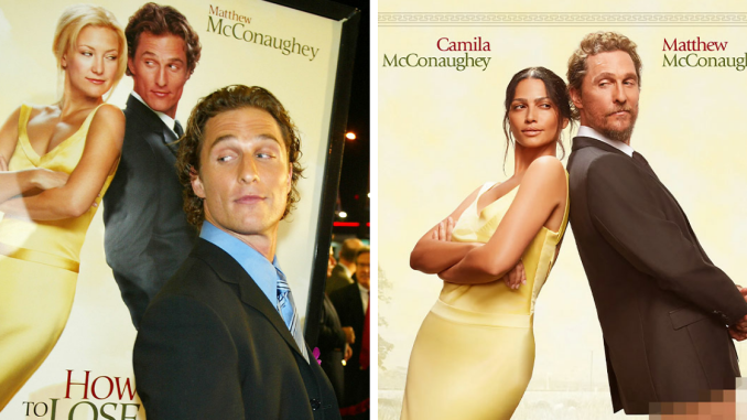 Matthew McConaughey Goes Pantless In Racy Recreation Of ‘How To Lose A Guy In 10 Days’ Poster