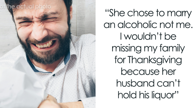 Woman Refuses To Help Sister With Alcoholic Husband Who Gets Banned From Flight