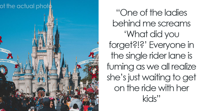 Entitled Disney Mom Can’t Believe People Called Her Out For Cutting In Line: “Everyone Clapped”