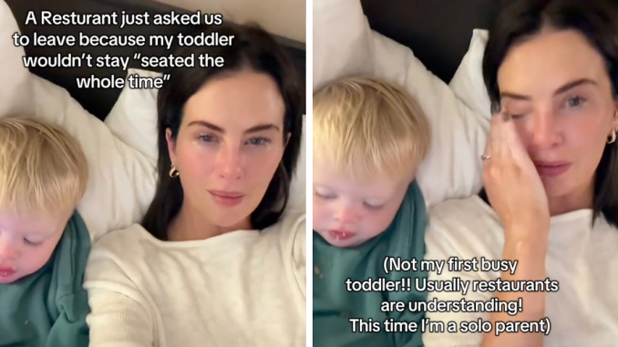 “Entitled” Mom Alleges Restaurant Booted Her Because Her Toddler Wouldn’t Sit, Gets Reality Check