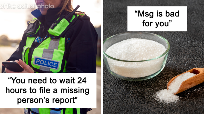 27 Annoying Myths That Some People Still Believe