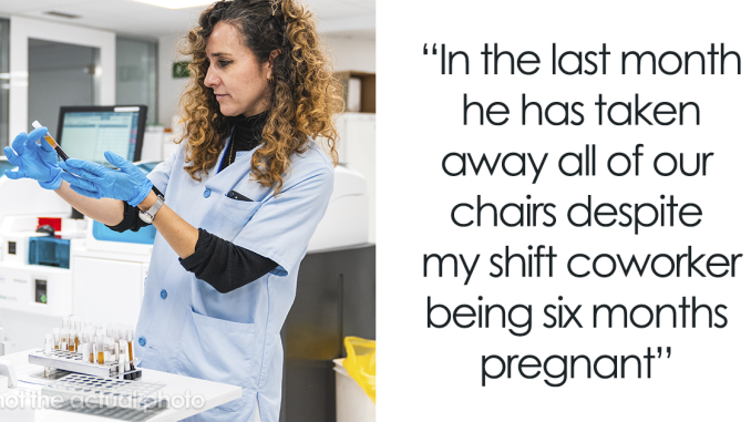 Woman Reports Boss For Taking Away Chairs Among Other Things, Watches Him Sweat