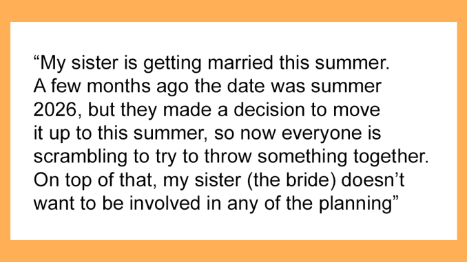 Couple Gang Up On Maid Of Honor For Asking Bride To Participate In Wedding Planning