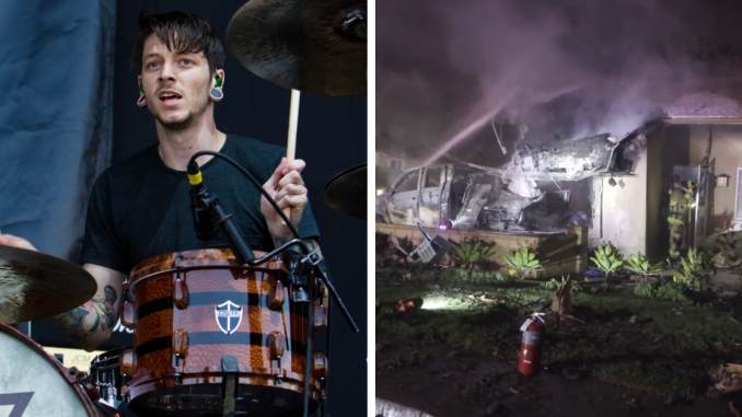 Famous Drummer Loses His Life In San Diego Plane Crash After Chilling Post Of Himself At Controls