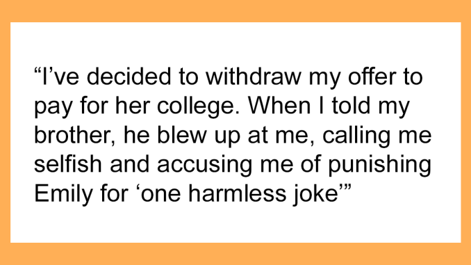 “Entire Room Laughed”: Aunt Withholds Niece’s College Fund After Being Publicly Humiliated