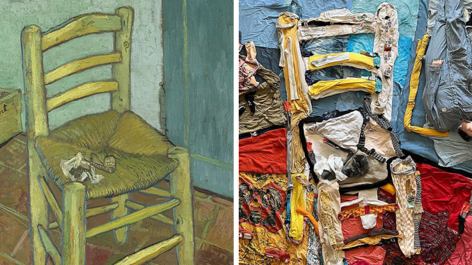 Artist Recreates Masterpieces Using Just Fabric And Creativity, And They’re Incredible (35 Pics)