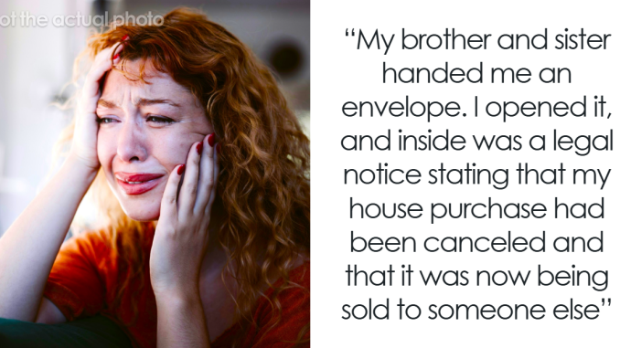 Family Stages Fake Legal Notice Prank On A Woman, She Cuts Contac