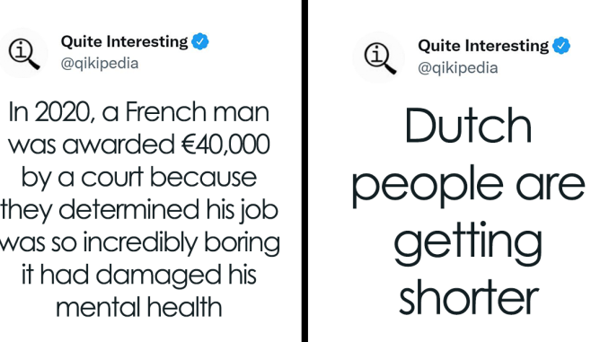 44 Random Facts To Entertain Your Brain Cells, As Shared By “Quite Interesting” Twitter Account