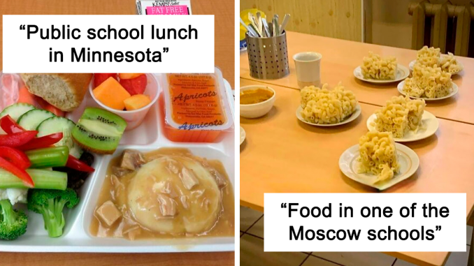 30 Photos Of School Lunches From Around The World That Couldn’t Be More Different