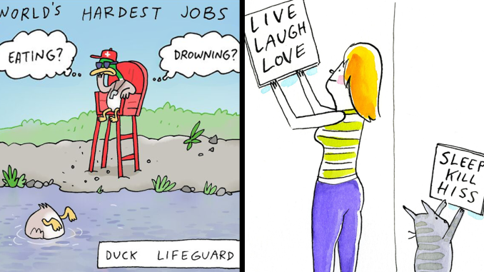 Artist Creates Funny Comics In Hopes Of Sharing A Laugh With Somebody (39 Pics)
