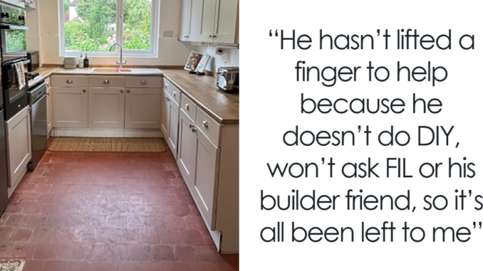 Woman Puts Heart Into DIY Kitchen Makeover, Husband Who Didn’t Lift A Finger Calls It Ugly