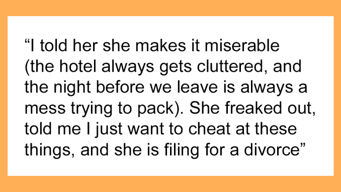 Wife Files For Divorce After Husband Points Out Her Weird Quirk That Made Traveling Difficult