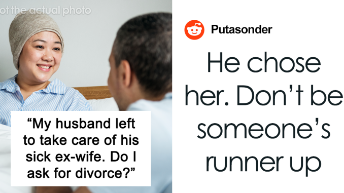 Woman Questions Her Marriage After Husband Leaves To Care For His Terminally Ill Ex-Wife