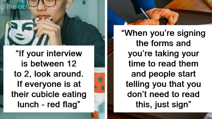 “Leave Immediately”: 24 Netizens Discuss Red Flags To Be Aware Of When Attending A Job Interview