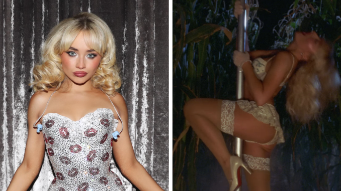 Sabrina Carpenter Strips Down To Pole Dance And Crawl On All-Fours In New Video, Gets Brutally Roasted