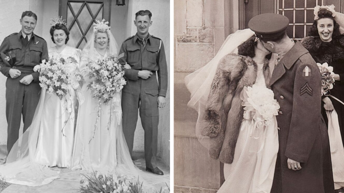 Love In The Shadow Of War: 33 Moving Wedding Photos From The 1940s
