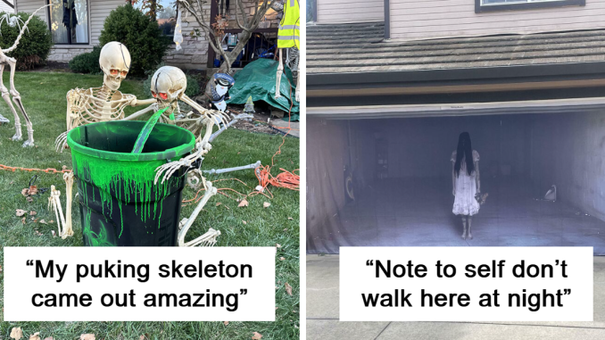 50 Times People Were So Proud Of Their Outdoor Halloween Decorations, They Had to Share Them (New Pics)