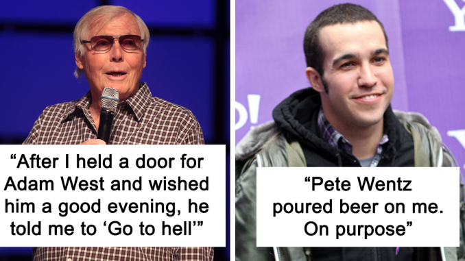13 Times People Regretted Meeting Celebrities In Real Life Due To It Getting Awkward